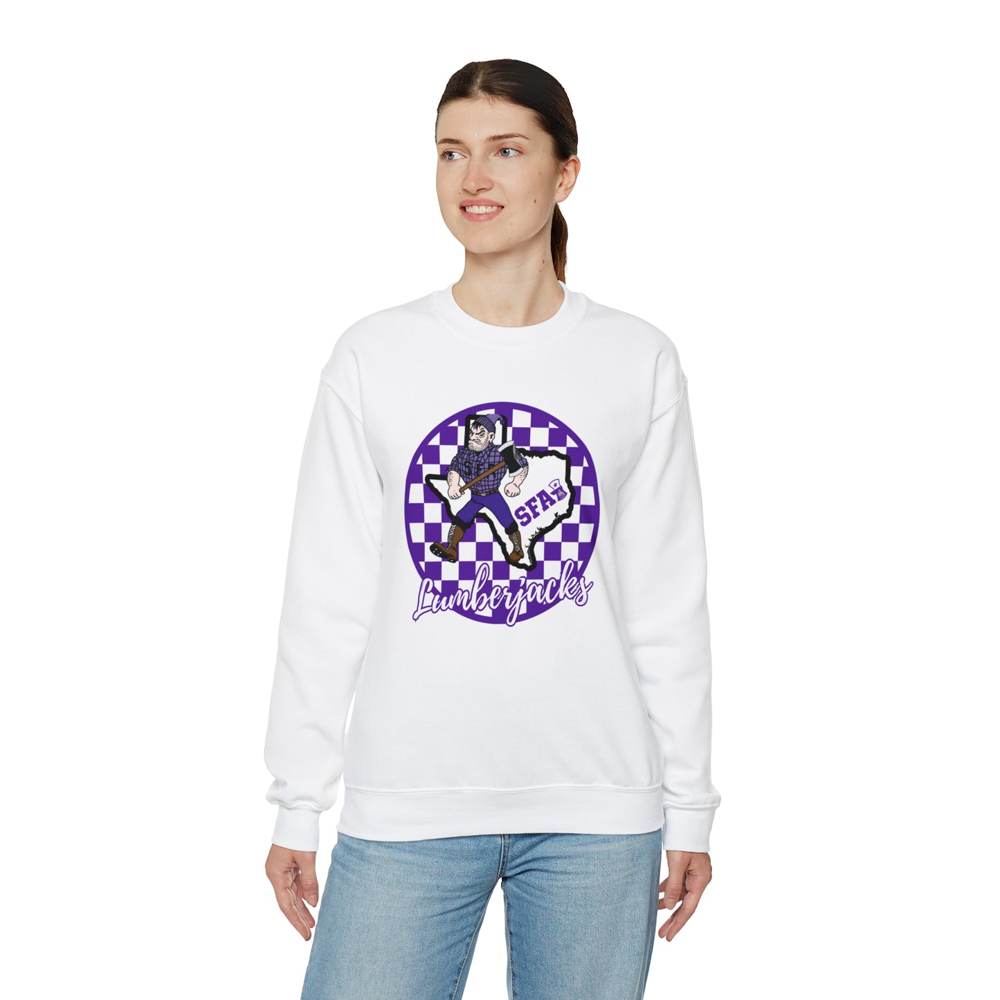 SFA Lumberjacks Checkered Sweatshirt