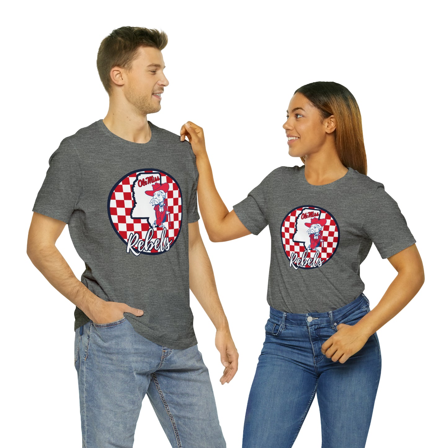 Ole Miss Rebels Checkered Circle