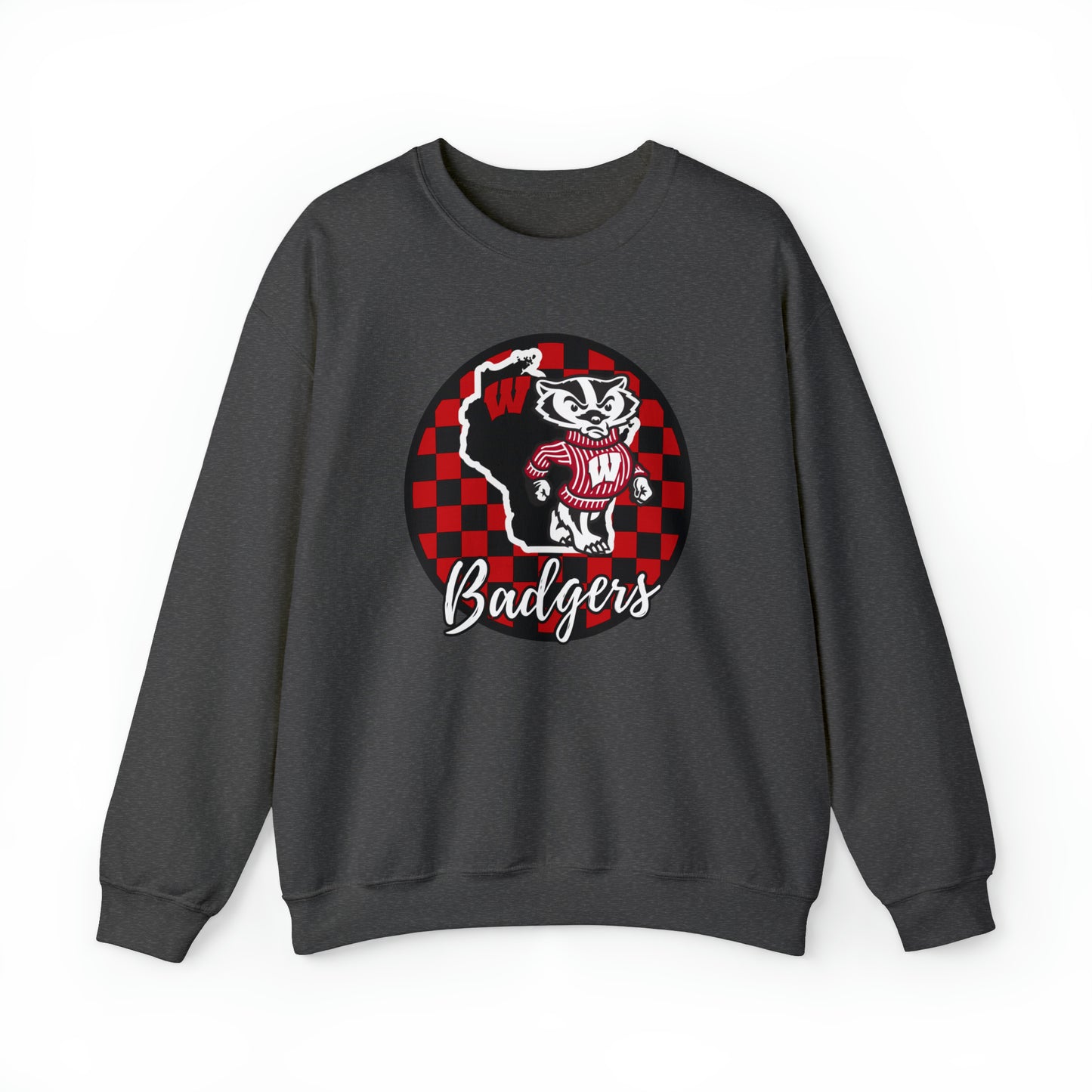 Wisconsin Badgers Checkered Sweatshirt