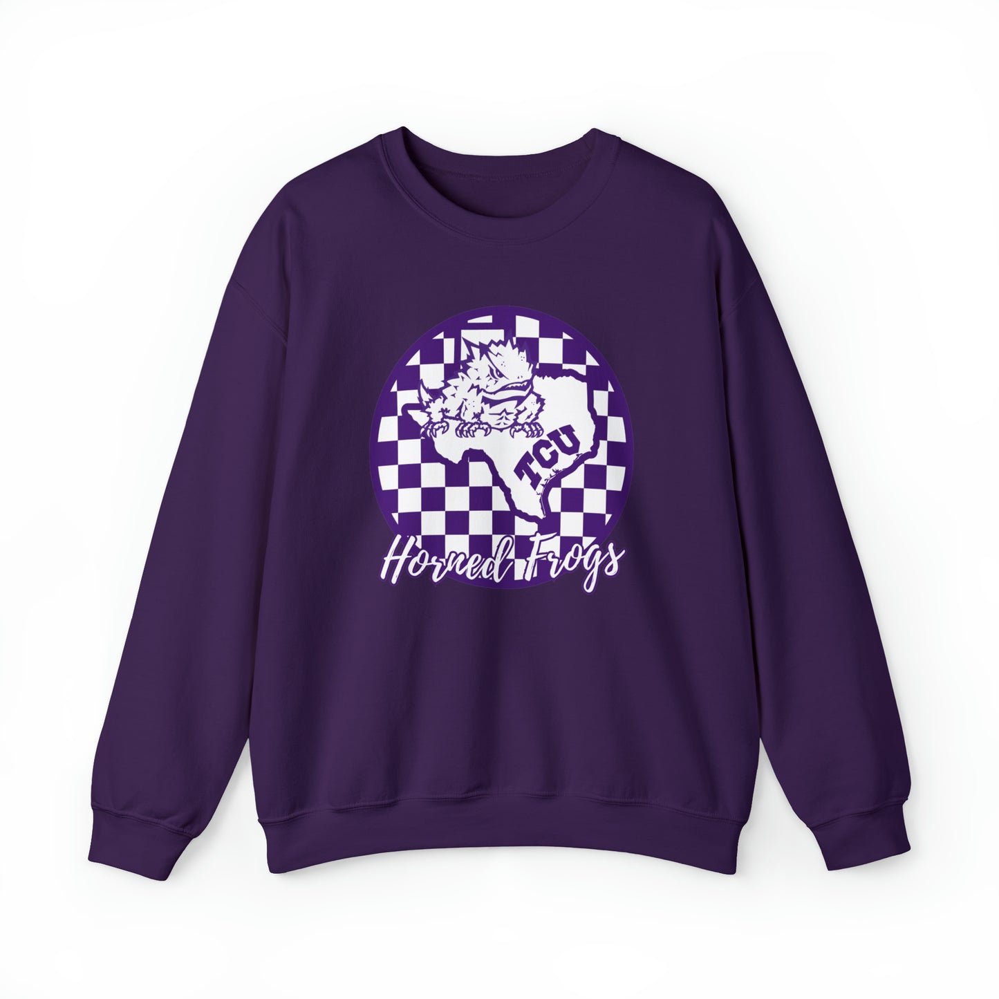 TCU Horned Frogs Checkered Sweatshirt