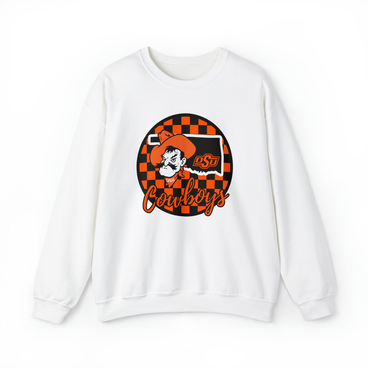 OSU Cowboys Checkered Sweatshirt