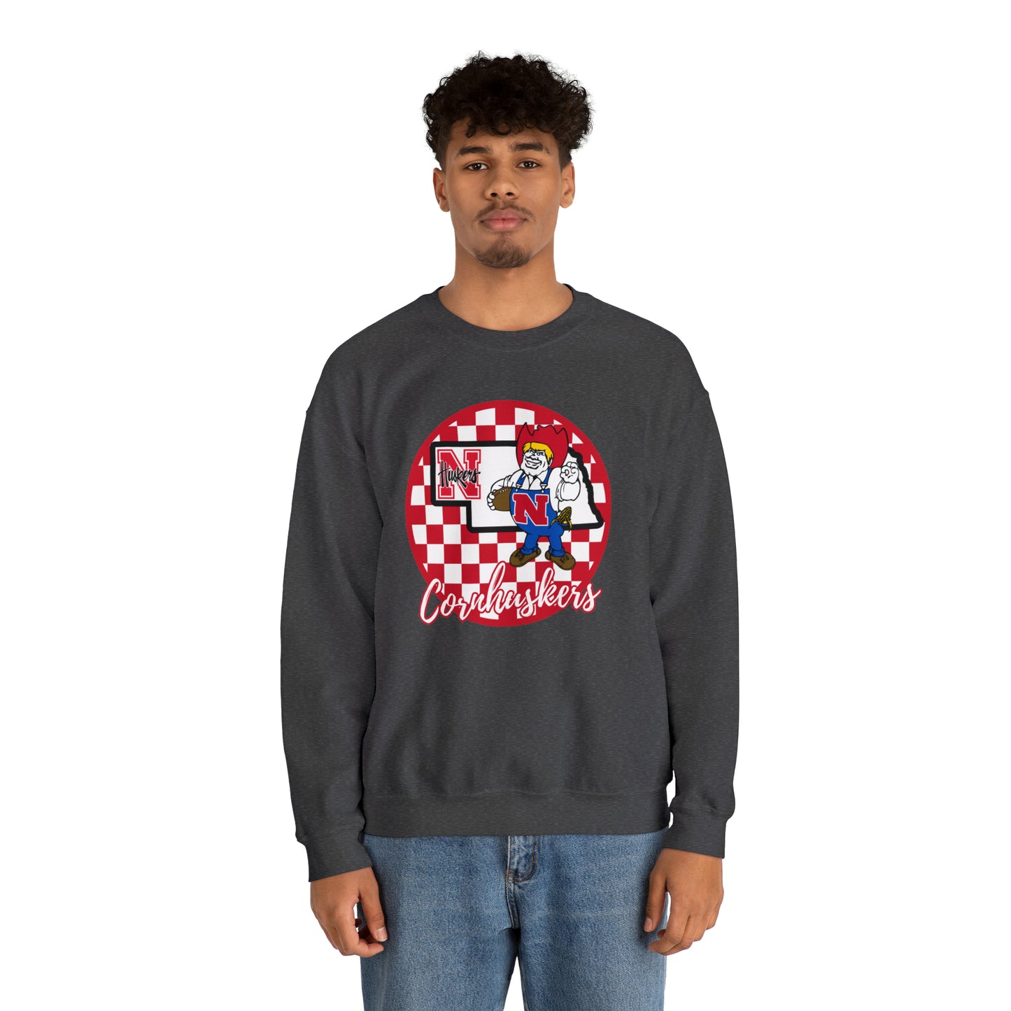 Nebraska Cornhuskers Checkered Sweatshirt