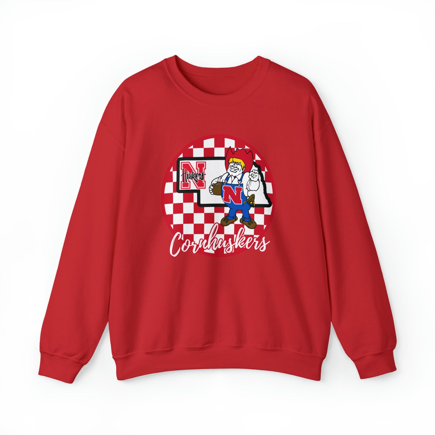 Nebraska Cornhuskers Checkered Sweatshirt