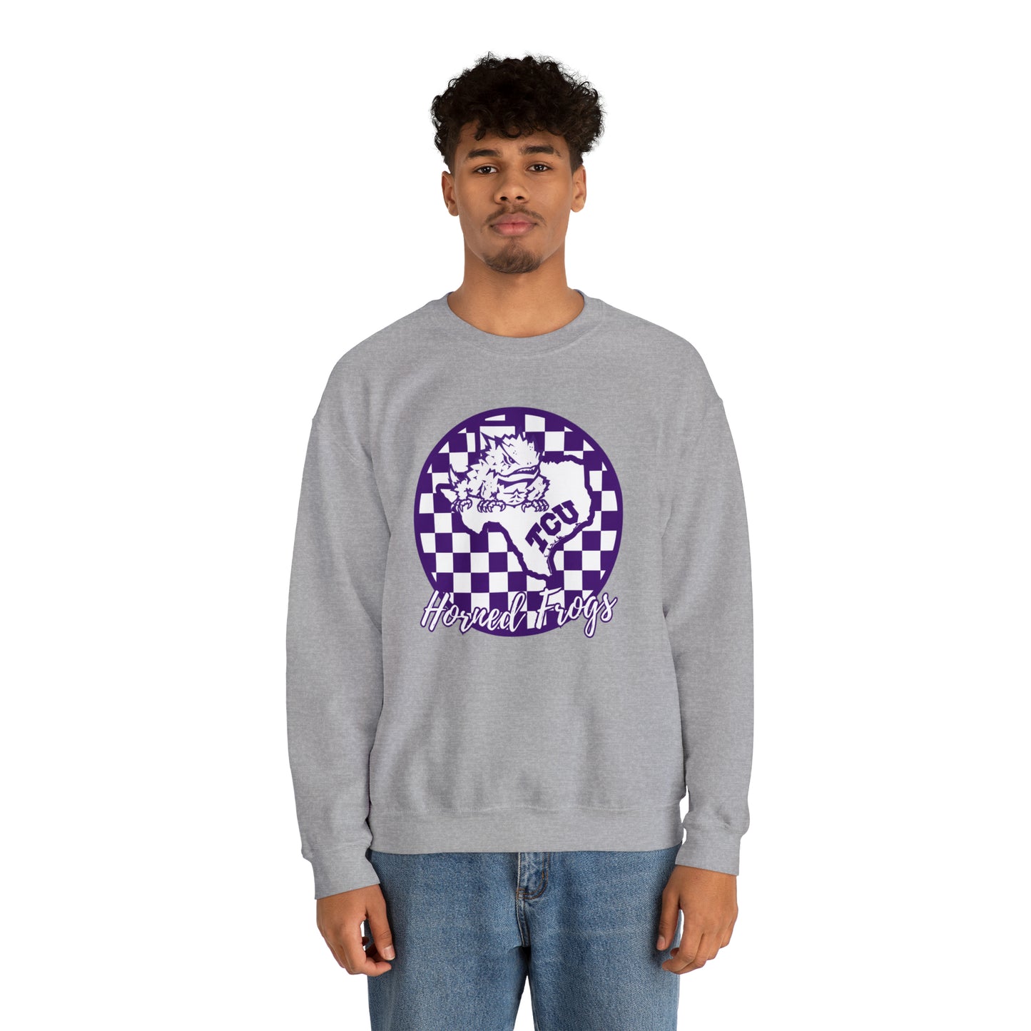 TCU Horned Frogs Checkered Sweatshirt