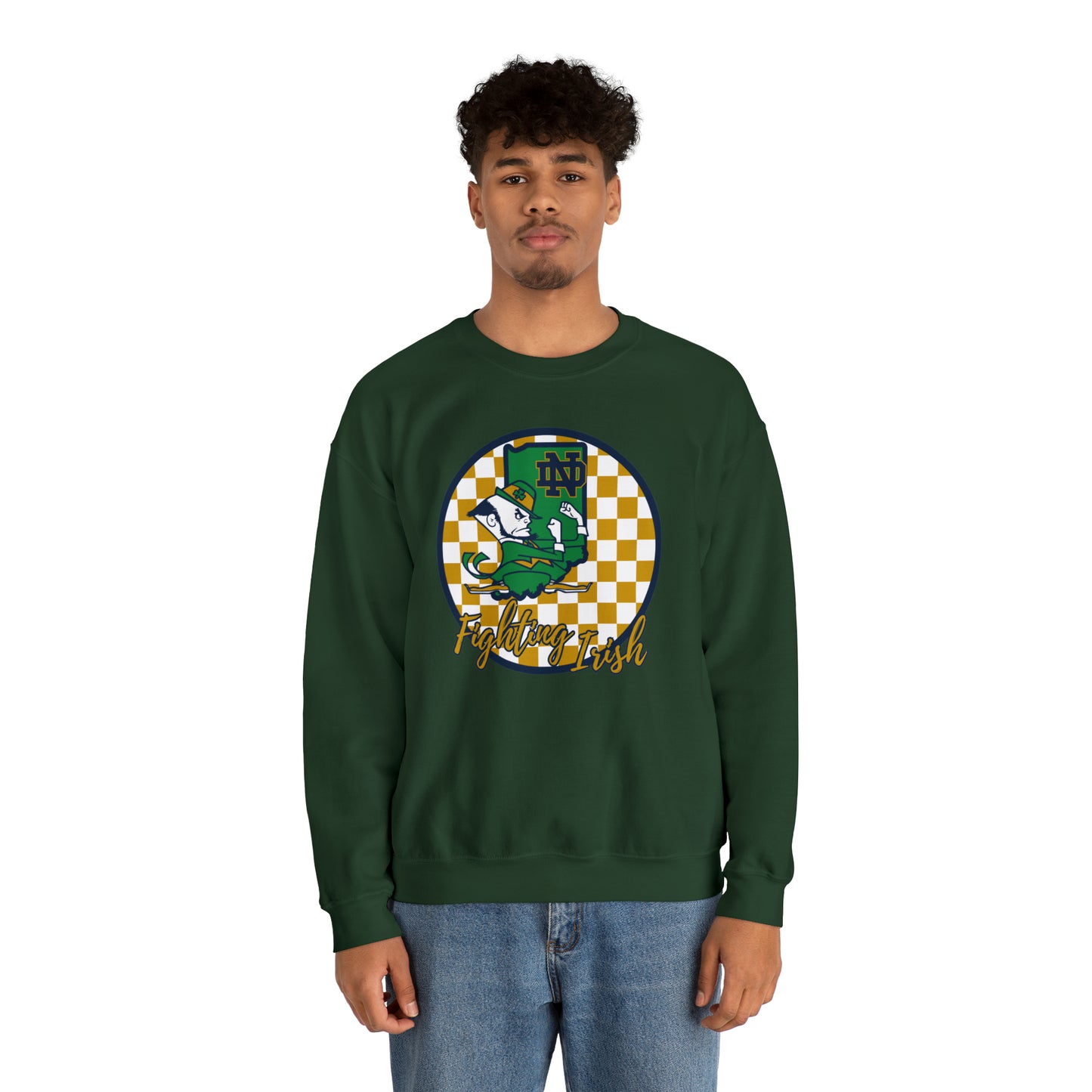 Notre Dame Fighting Irish Checkered Sweatshirt