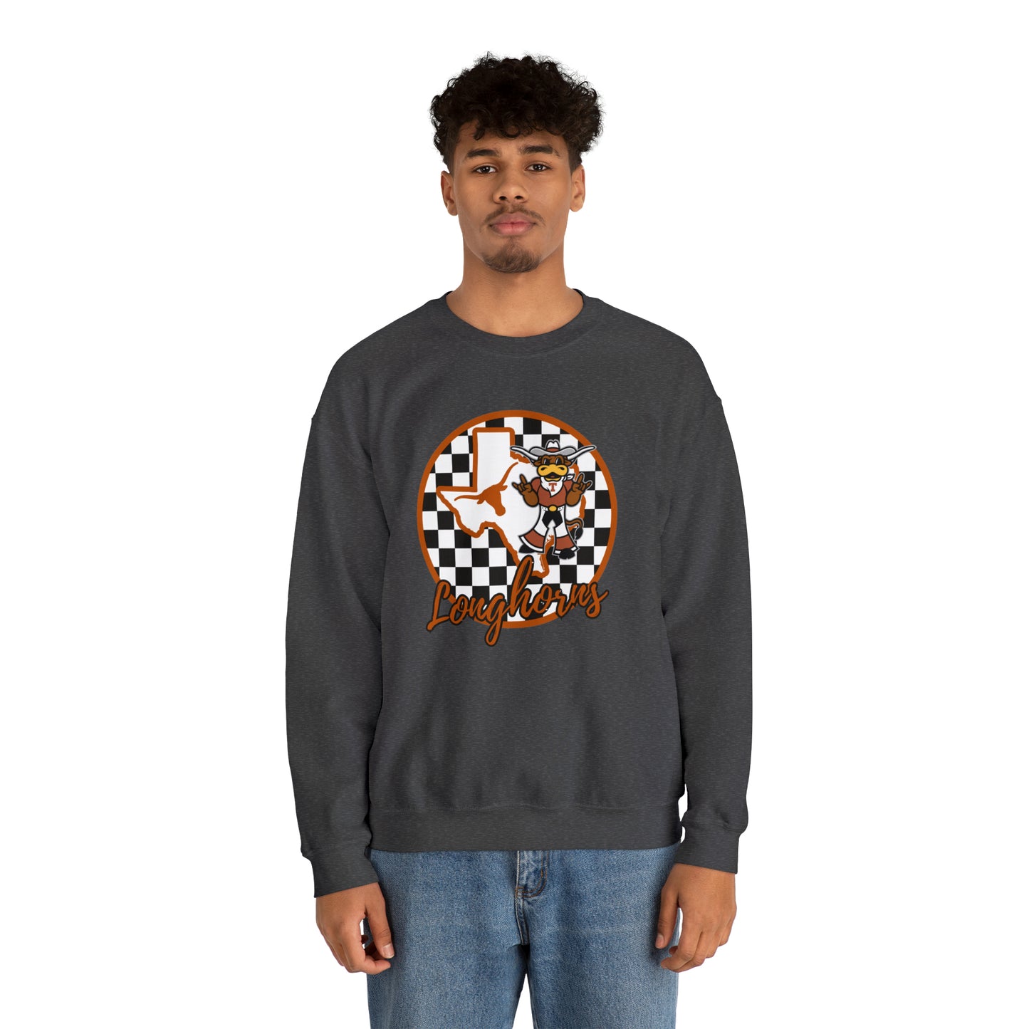 Texas Longhorns Checkered Sweatshirt