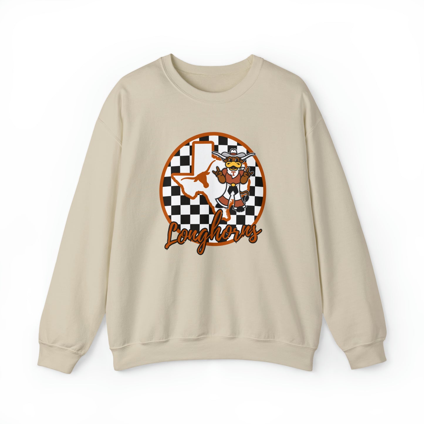 Texas Longhorns Checkered Sweatshirt