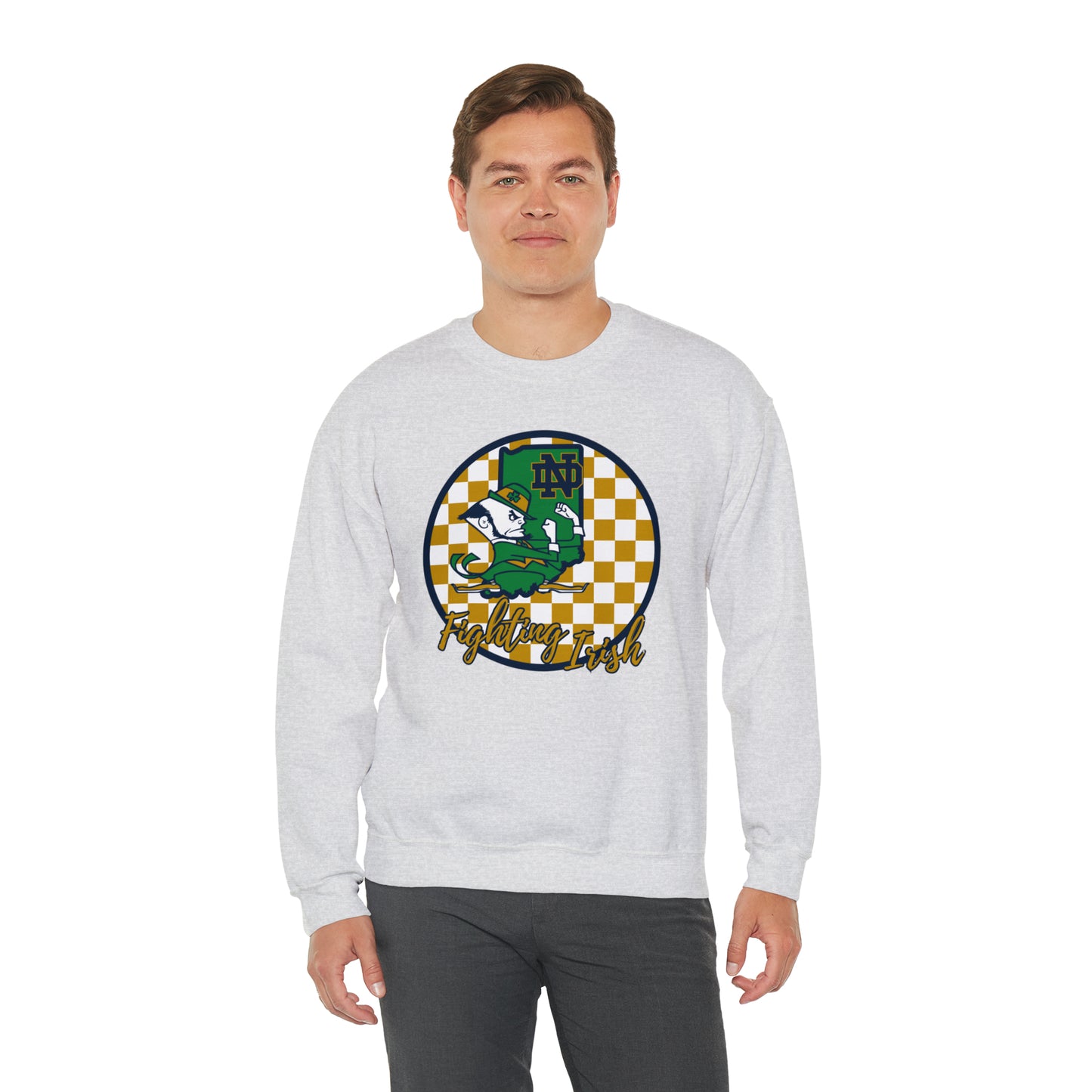 Notre Dame Fighting Irish Checkered Sweatshirt