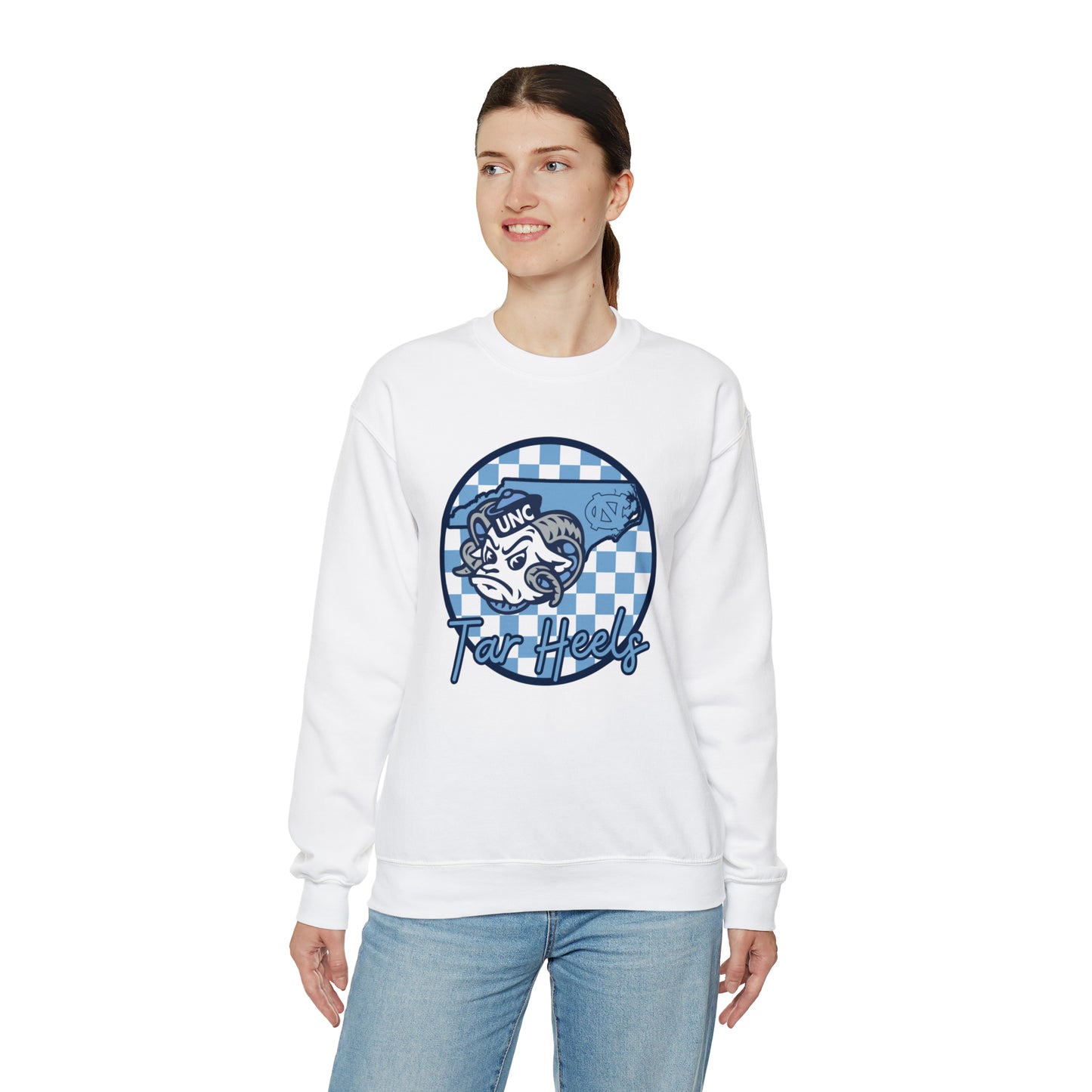 North Carolina Tar Heels Checkered Sweatshirt