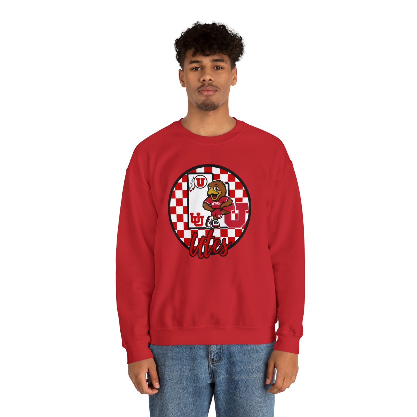 Utah Utes Checkered Sweatshirt