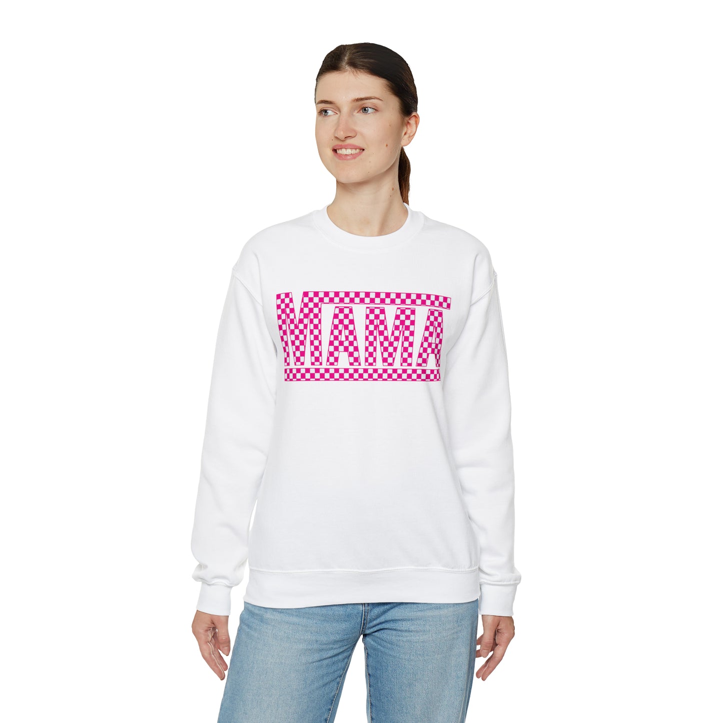 Mama Checkered Sweatshirt