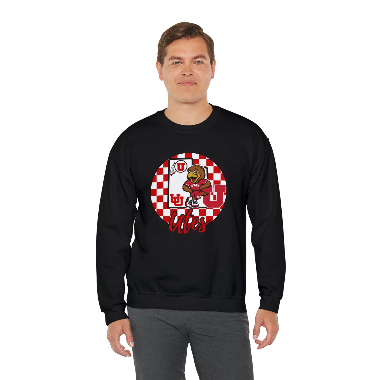 Utah Utes Checkered Sweatshirt