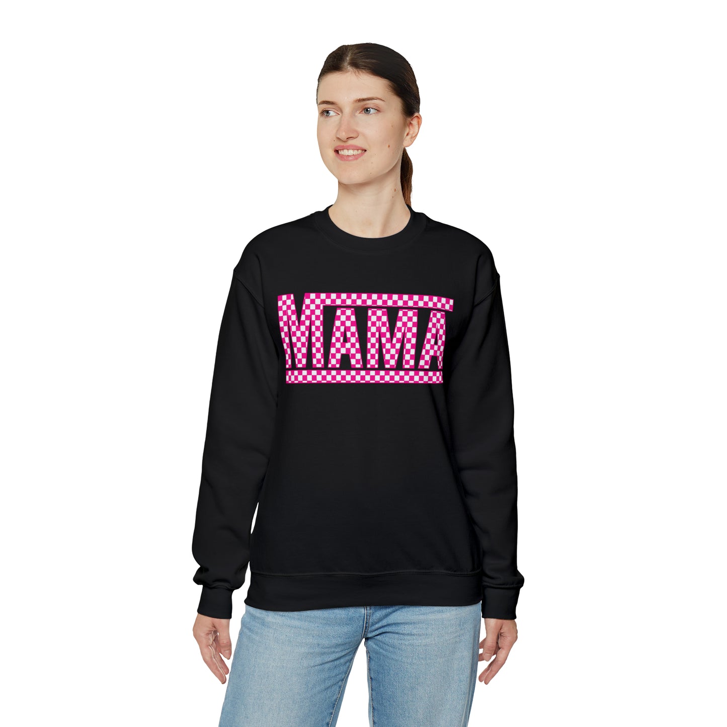 Mama Checkered Sweatshirt