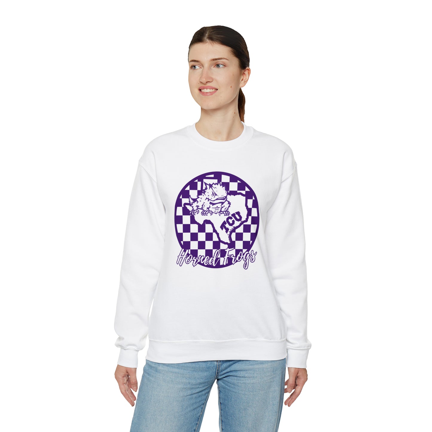 TCU Horned Frogs Checkered Sweatshirt