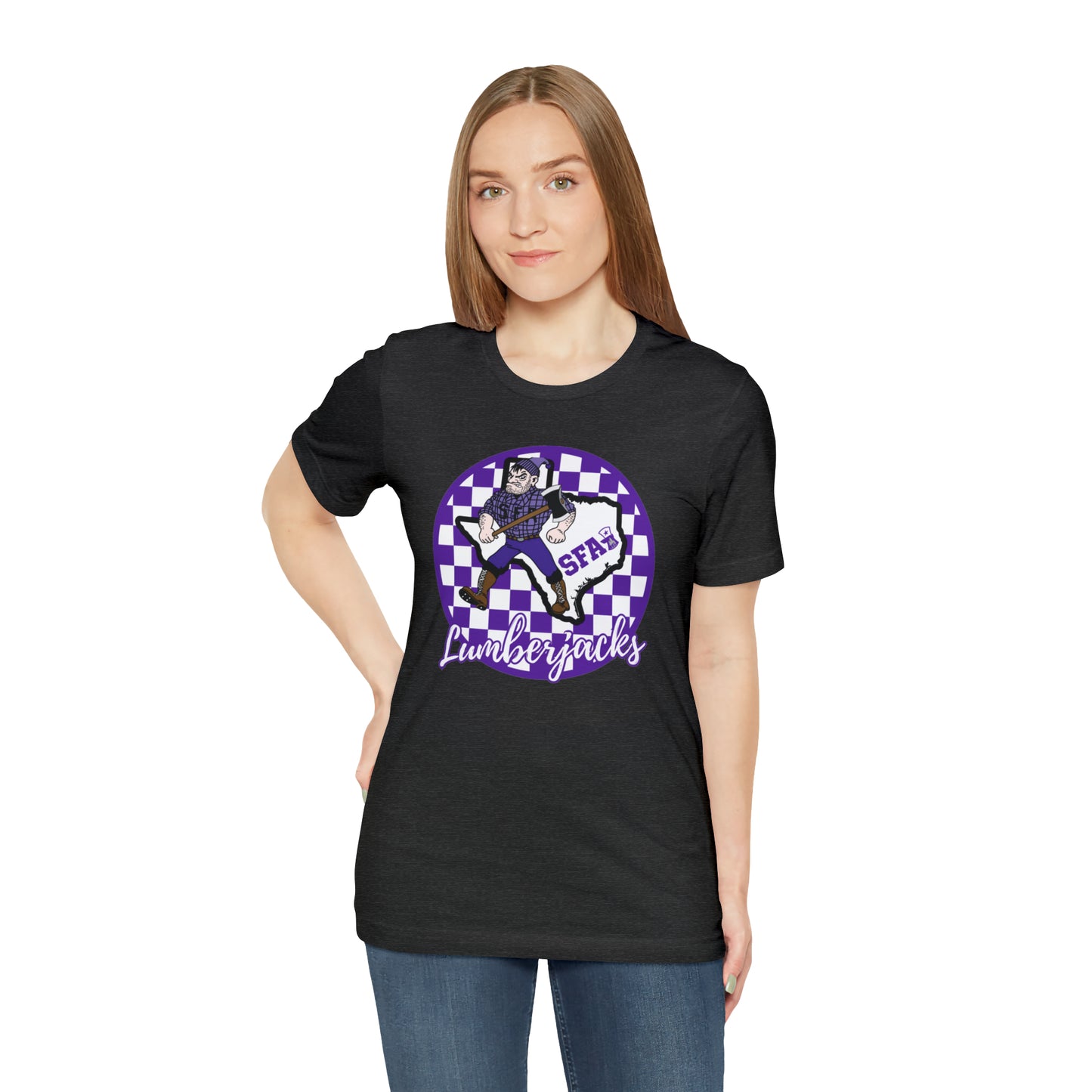 SFA Lumberjacks Checkered Circle