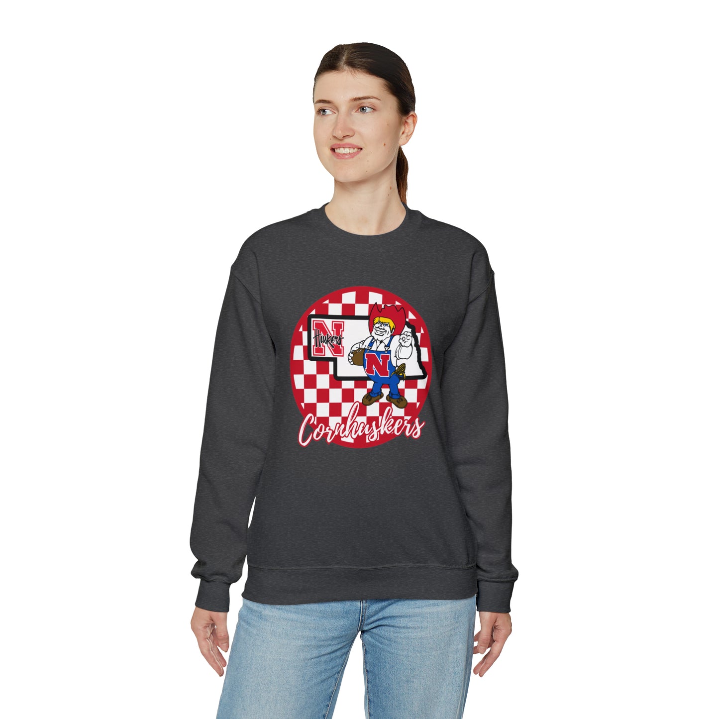 Nebraska Cornhuskers Checkered Sweatshirt