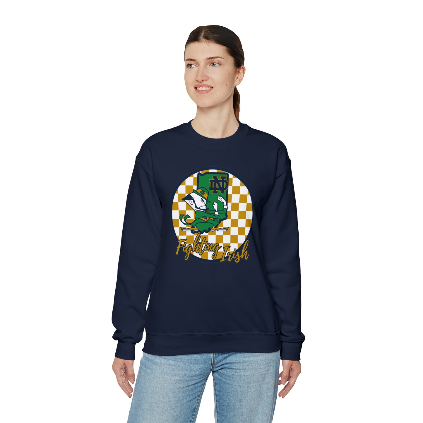 Notre Dame Fighting Irish Checkered Sweatshirt