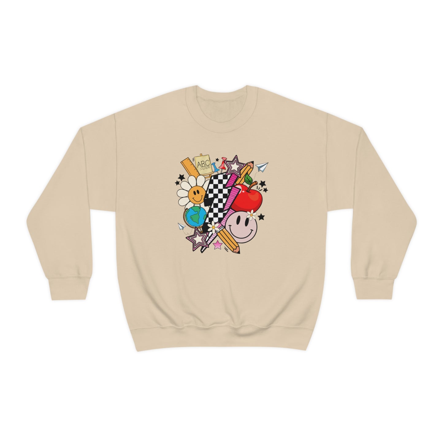 Retro Teacher Collage Sweatshirt