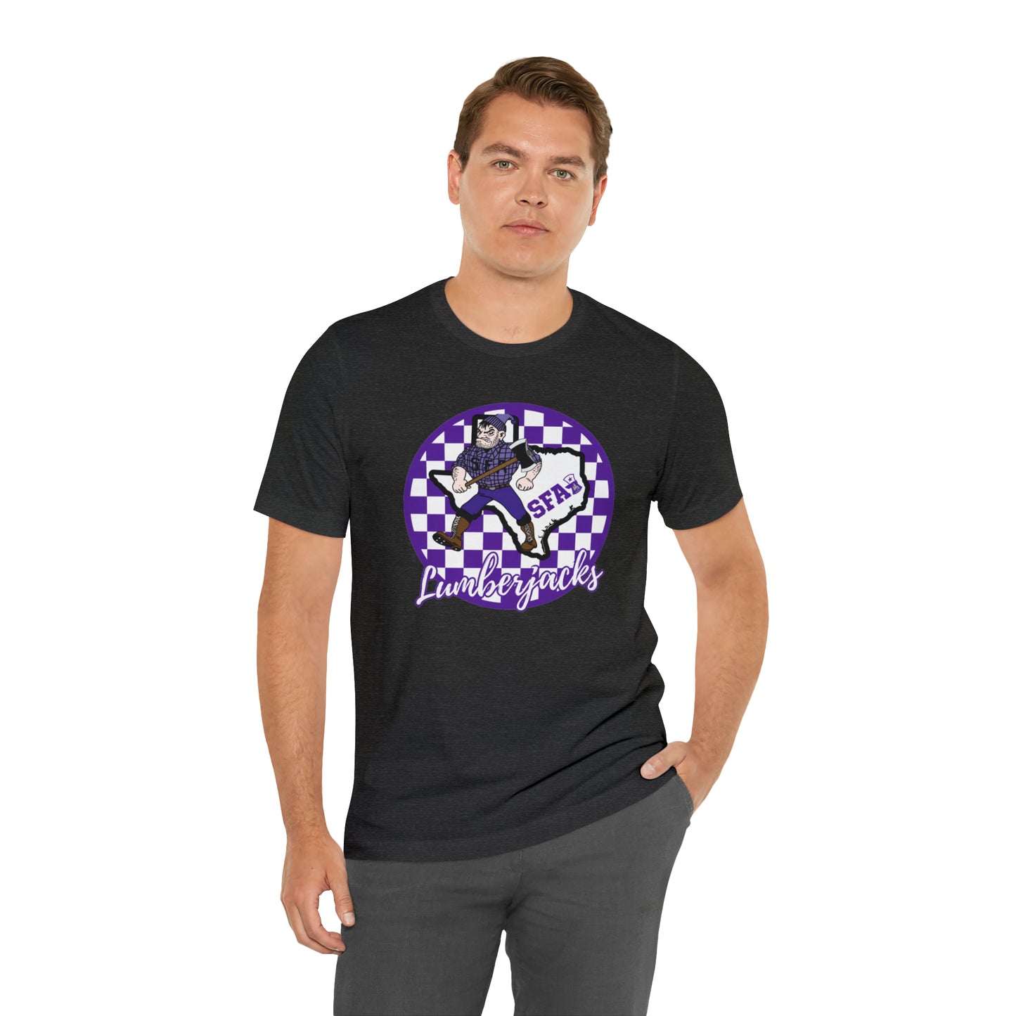 SFA Lumberjacks Checkered Circle