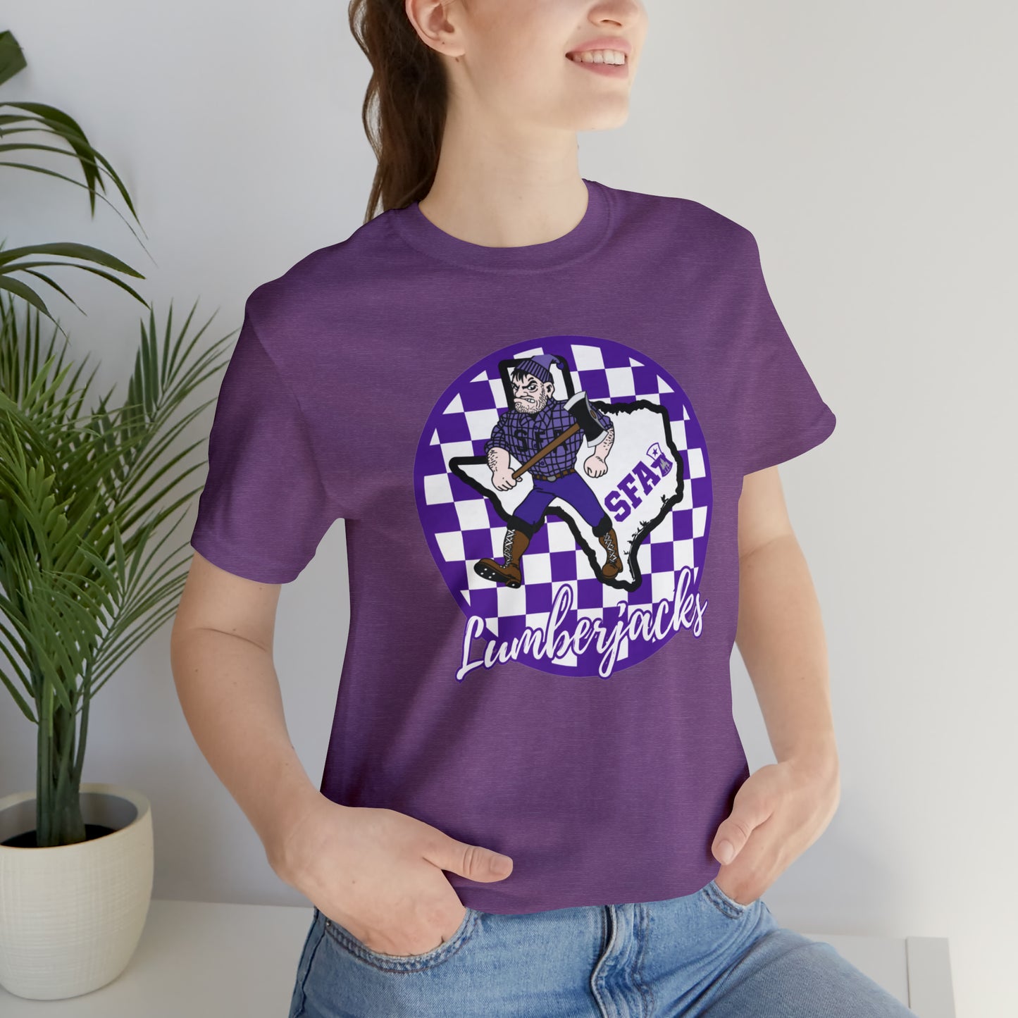 SFA Lumberjacks Checkered Circle