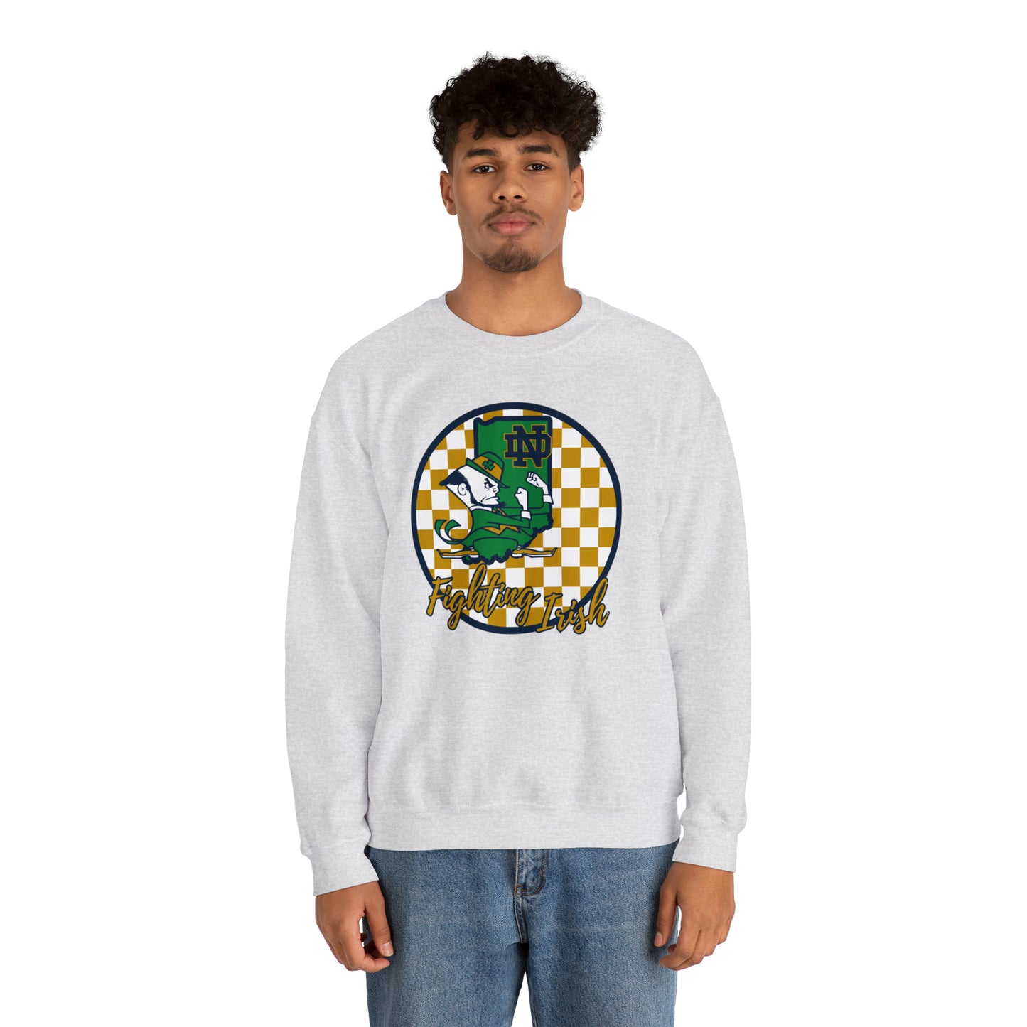 Notre Dame Fighting Irish Checkered Sweatshirt