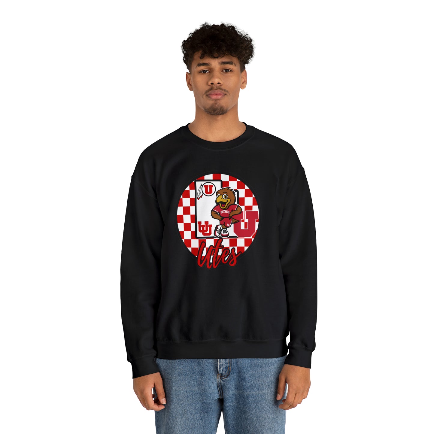 Utah Utes Checkered Sweatshirt