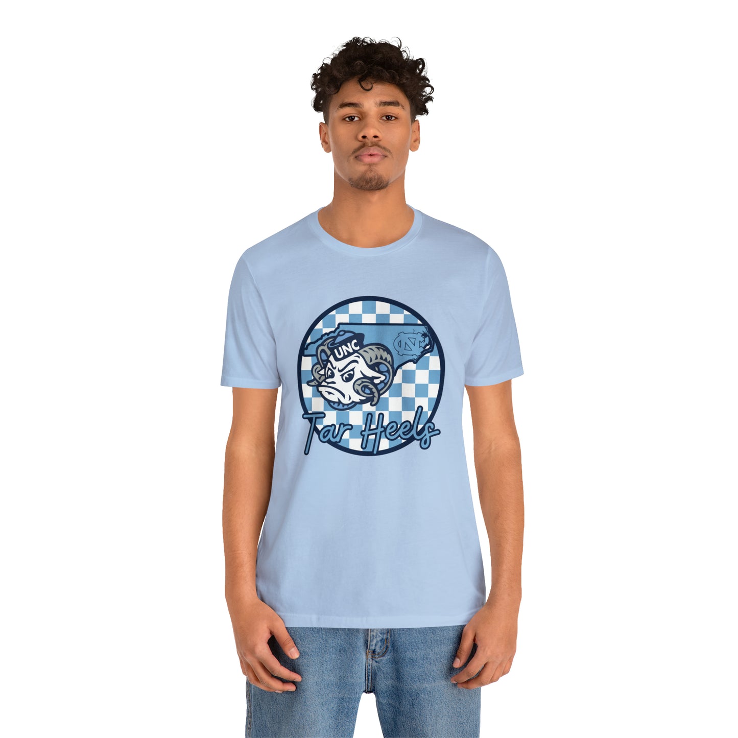 North Carolina Tar Heels Checkered Circle