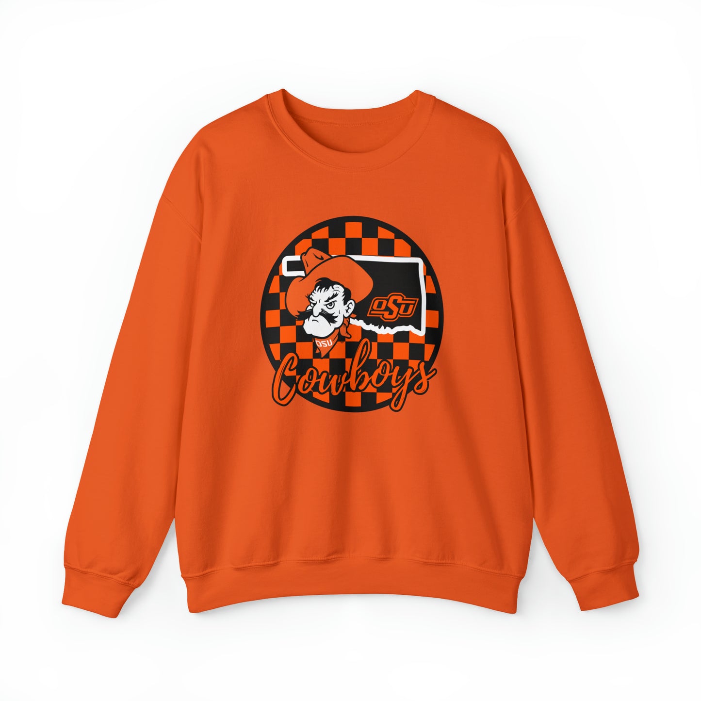 OSU Cowboys Checkered Sweatshirt