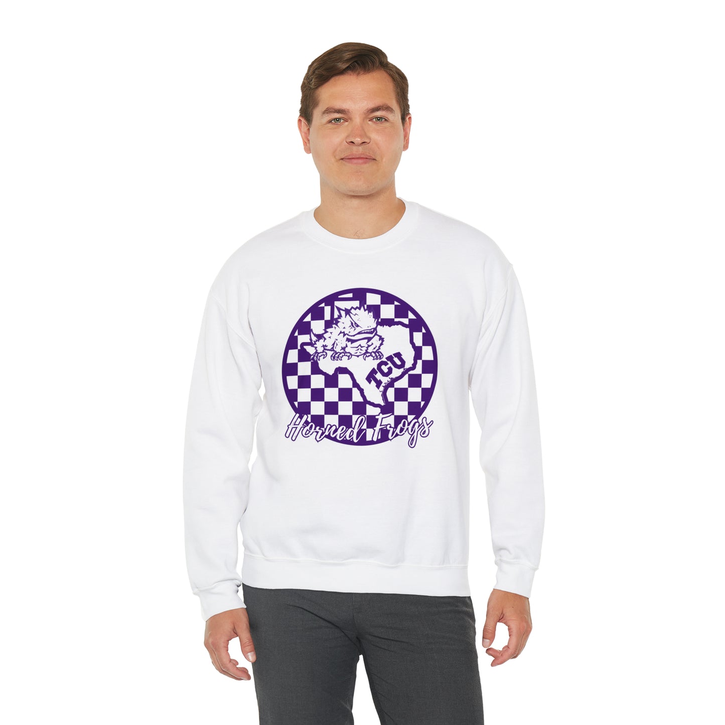 TCU Horned Frogs Checkered Sweatshirt