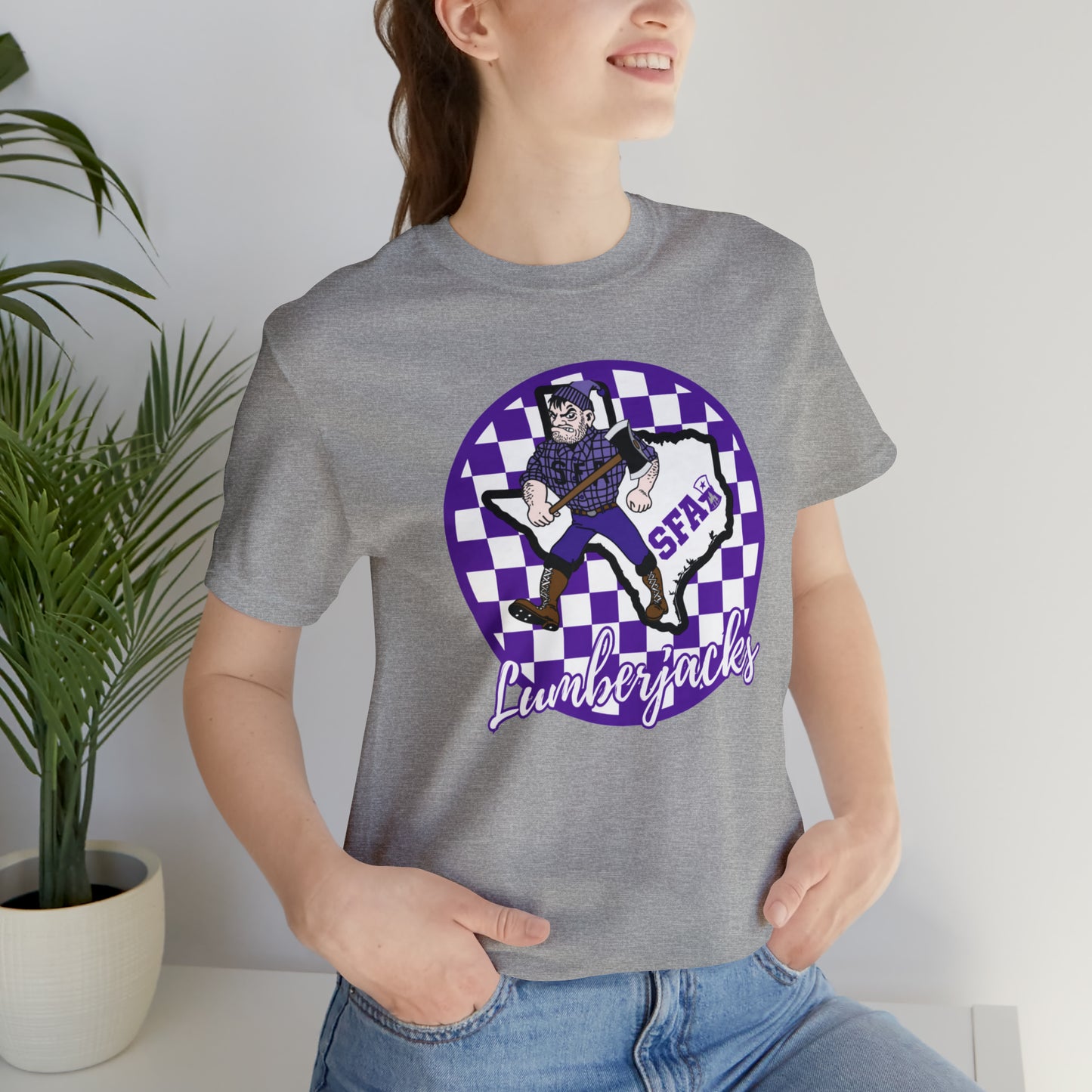 SFA Lumberjacks Checkered Circle