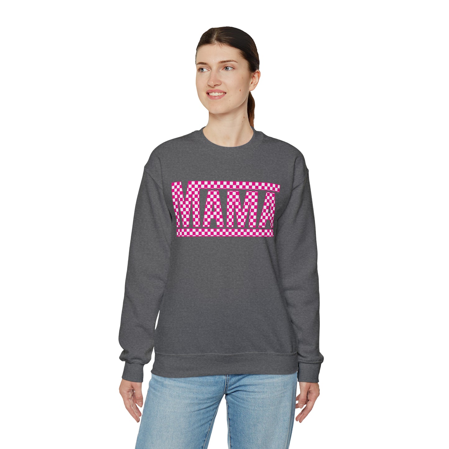 Mama Checkered Sweatshirt