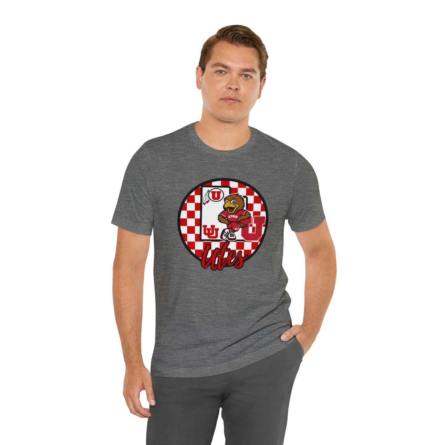 Utah Utes Checkered Circle