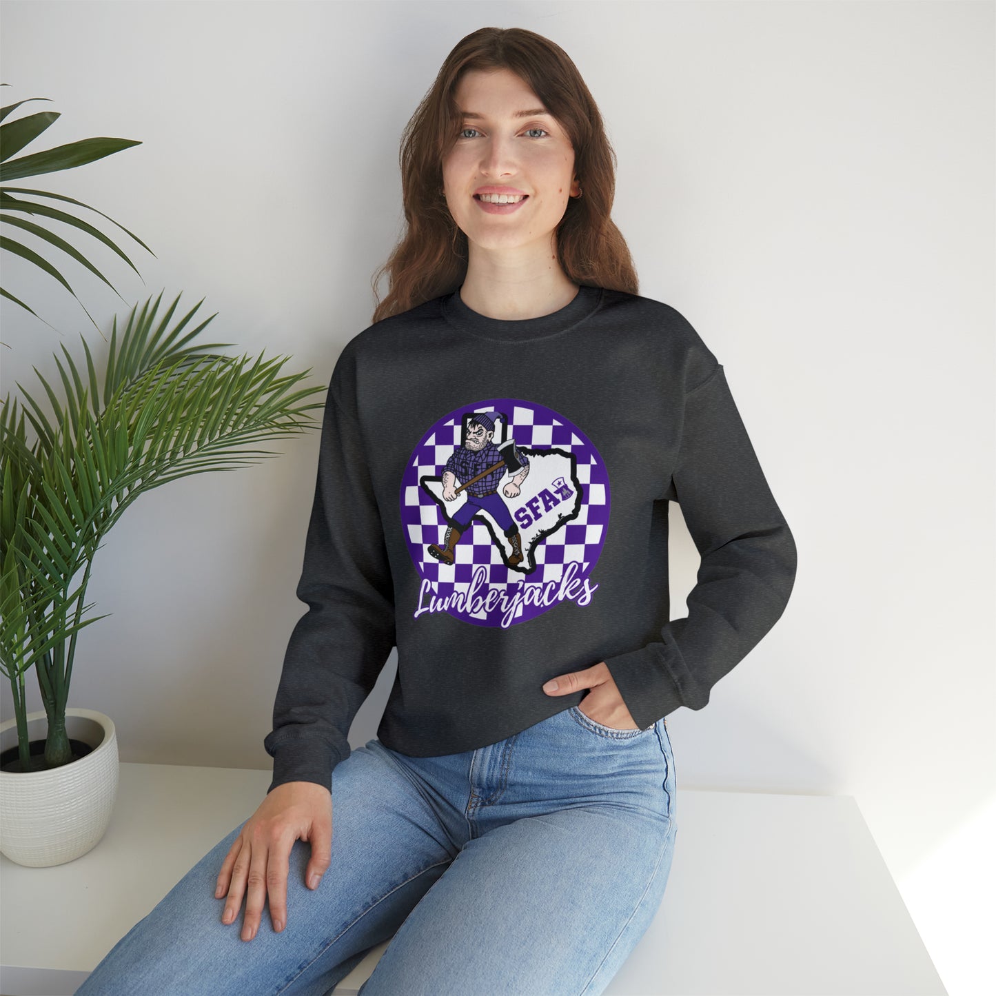 SFA Lumberjacks Checkered Sweatshirt