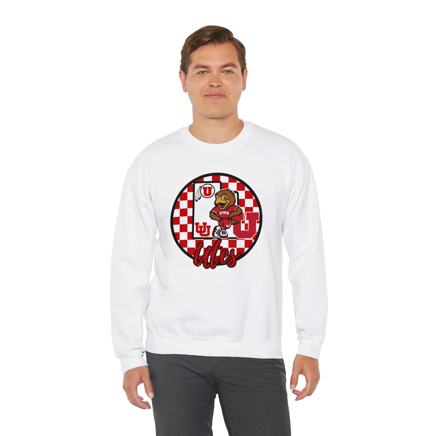 Utah Utes Checkered Sweatshirt