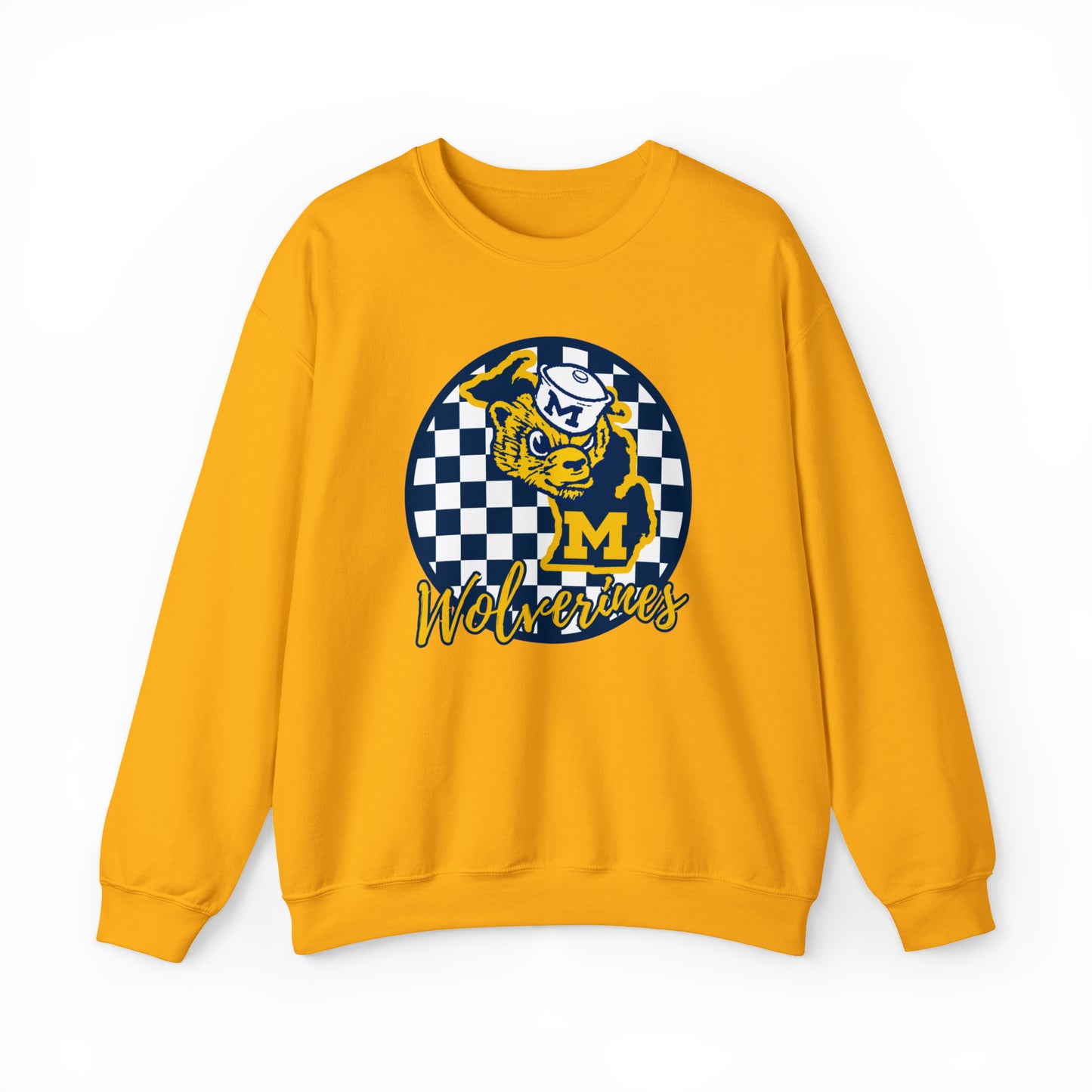 Michigan Wolverines Checkered Sweatshirt