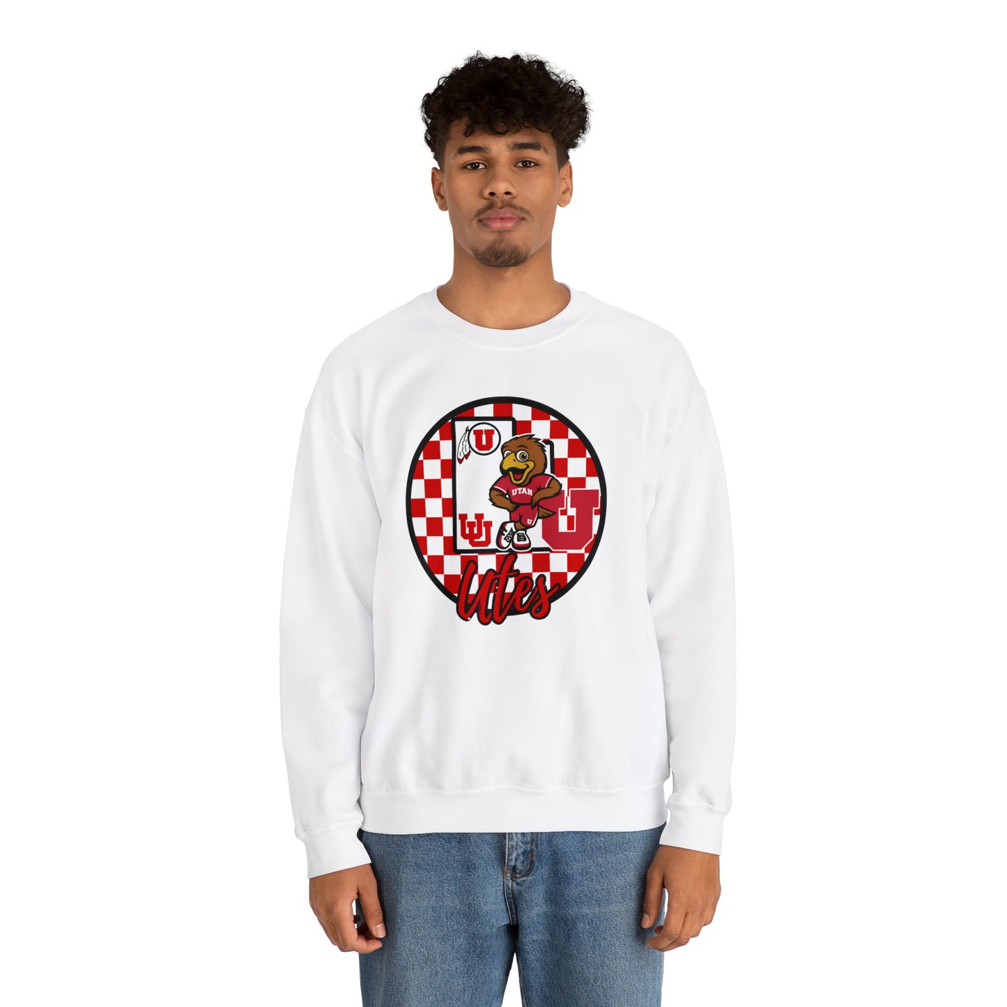 Utah Utes Checkered Sweatshirt