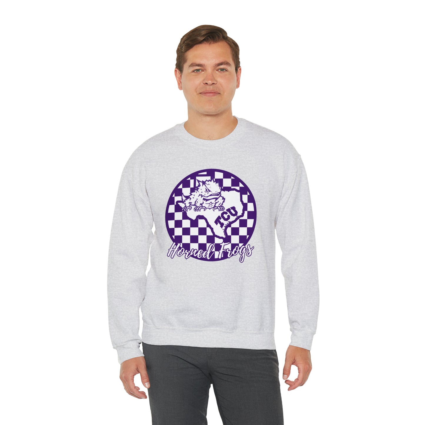 TCU Horned Frogs Checkered Sweatshirt