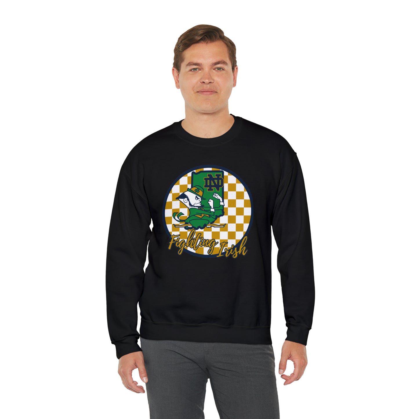 Notre Dame Fighting Irish Checkered Sweatshirt