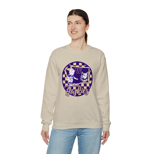 Washington Huskies Checkered Sweatshirt