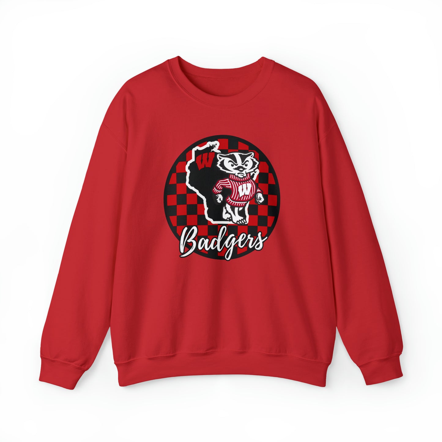 Wisconsin Badgers Checkered Sweatshirt