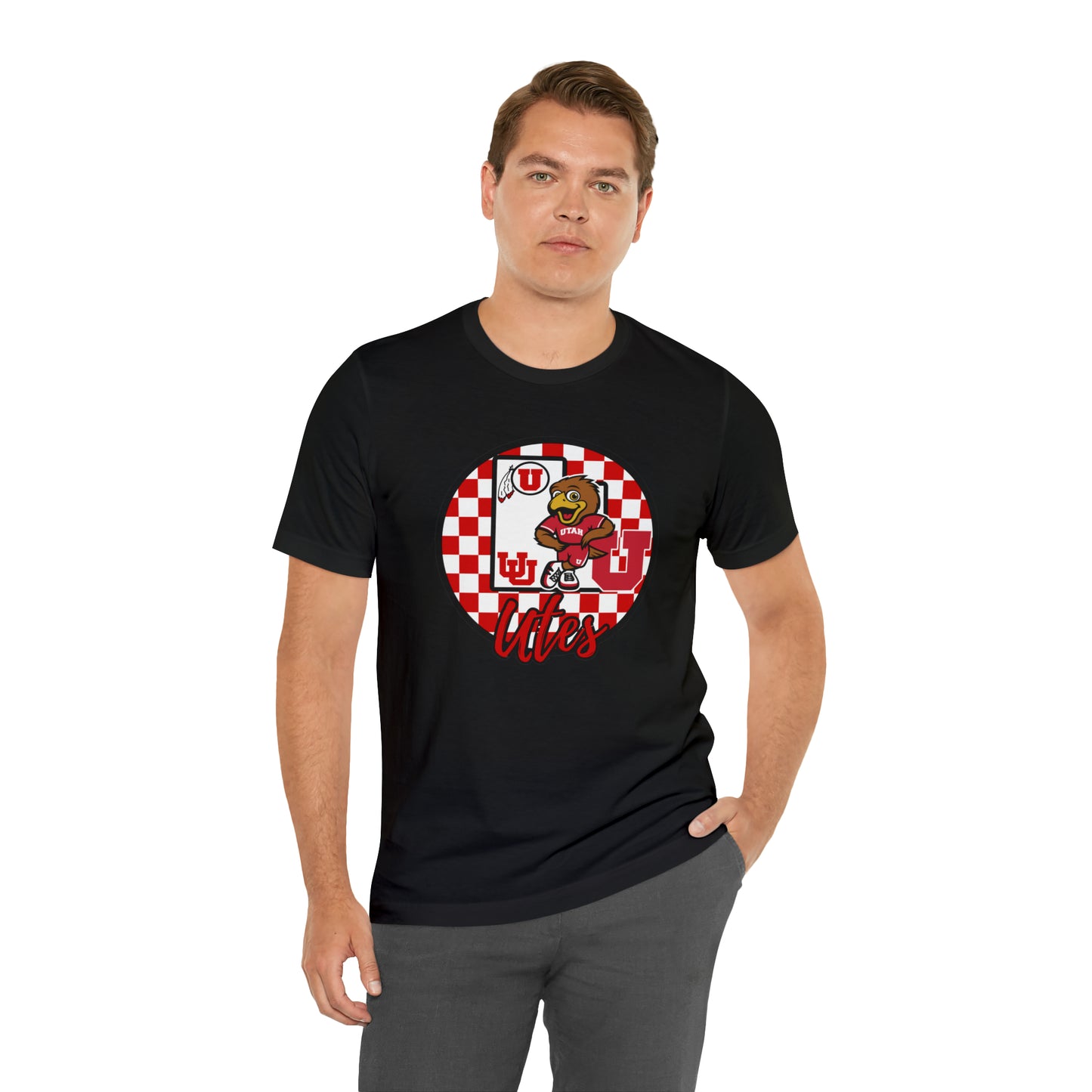 Utah Utes Checkered Circle