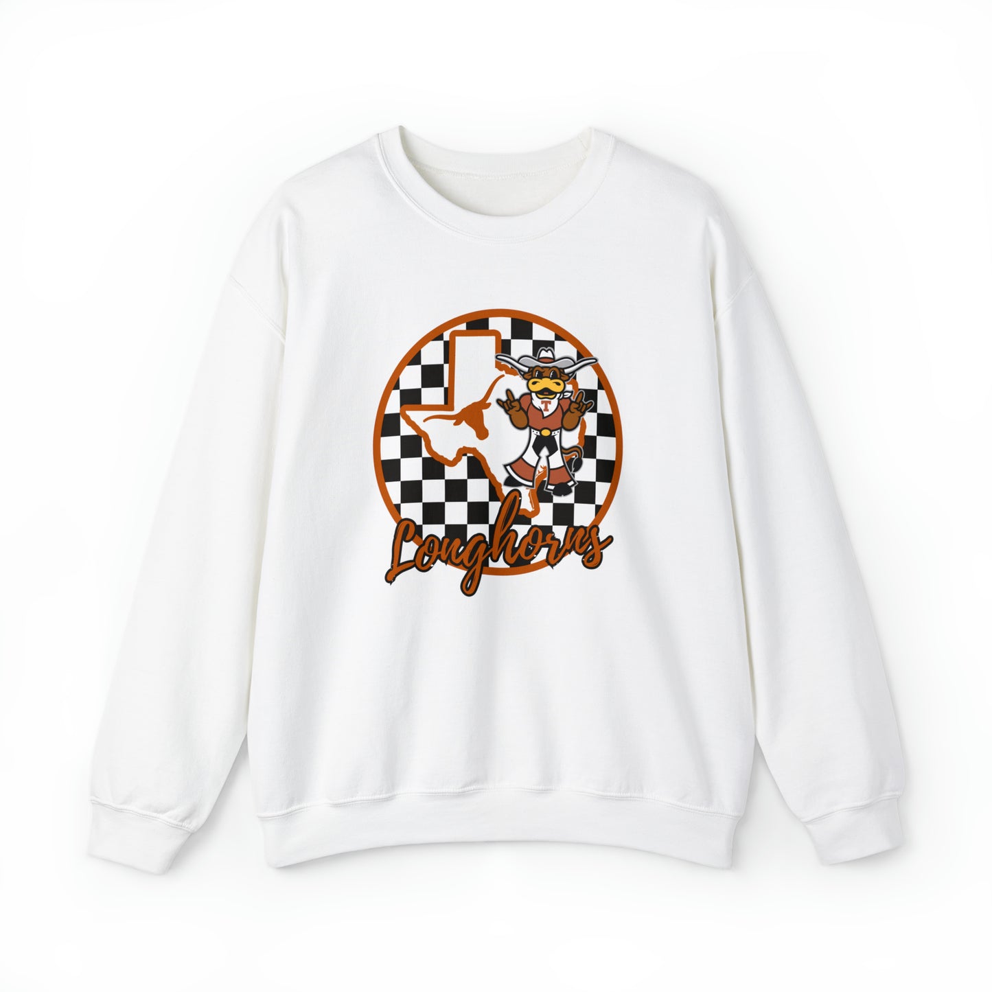 Texas Longhorns Checkered Sweatshirt