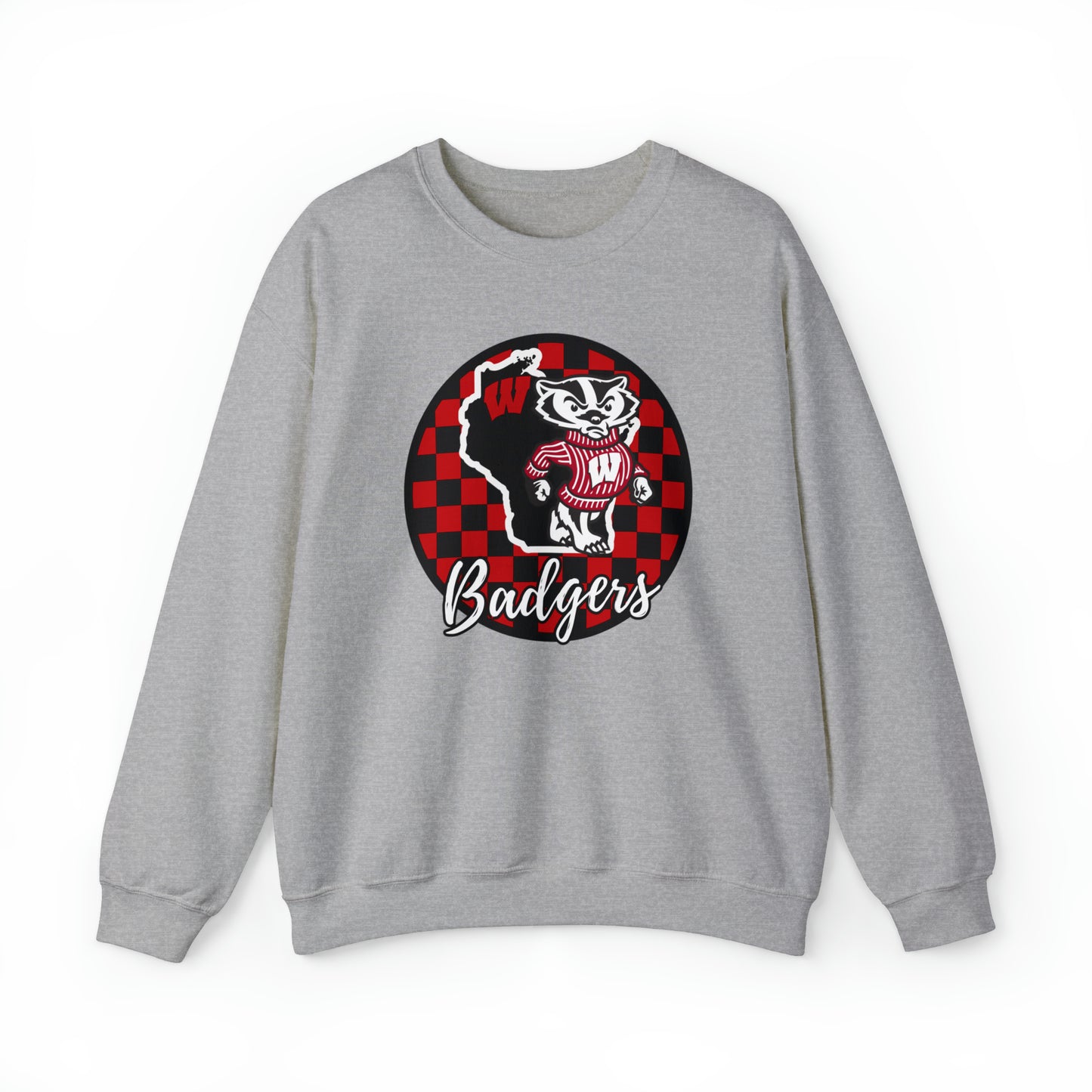 Wisconsin Badgers Checkered Sweatshirt