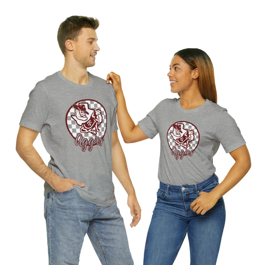 Texas A&M Aggies Checkered Tee