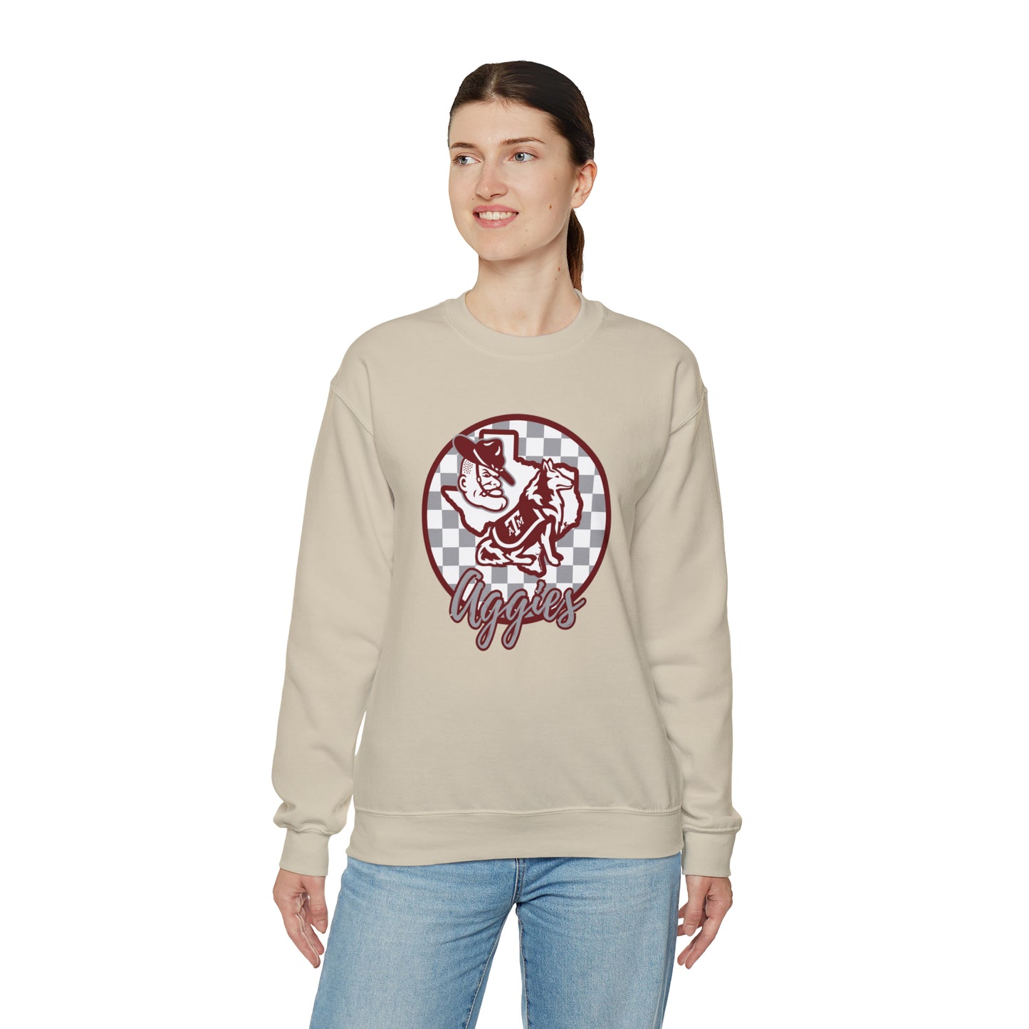 Texas A&M Aggies Checkered Sweatshirt