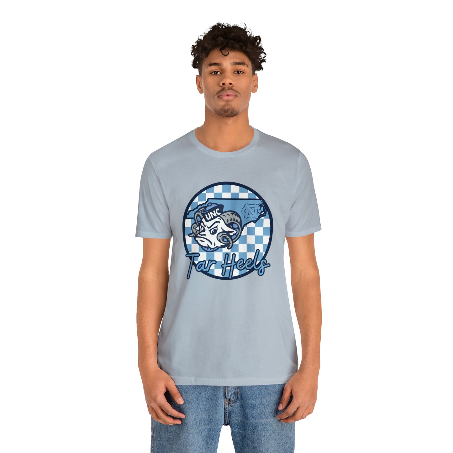 North Carolina Tar Heels Checkered Circle