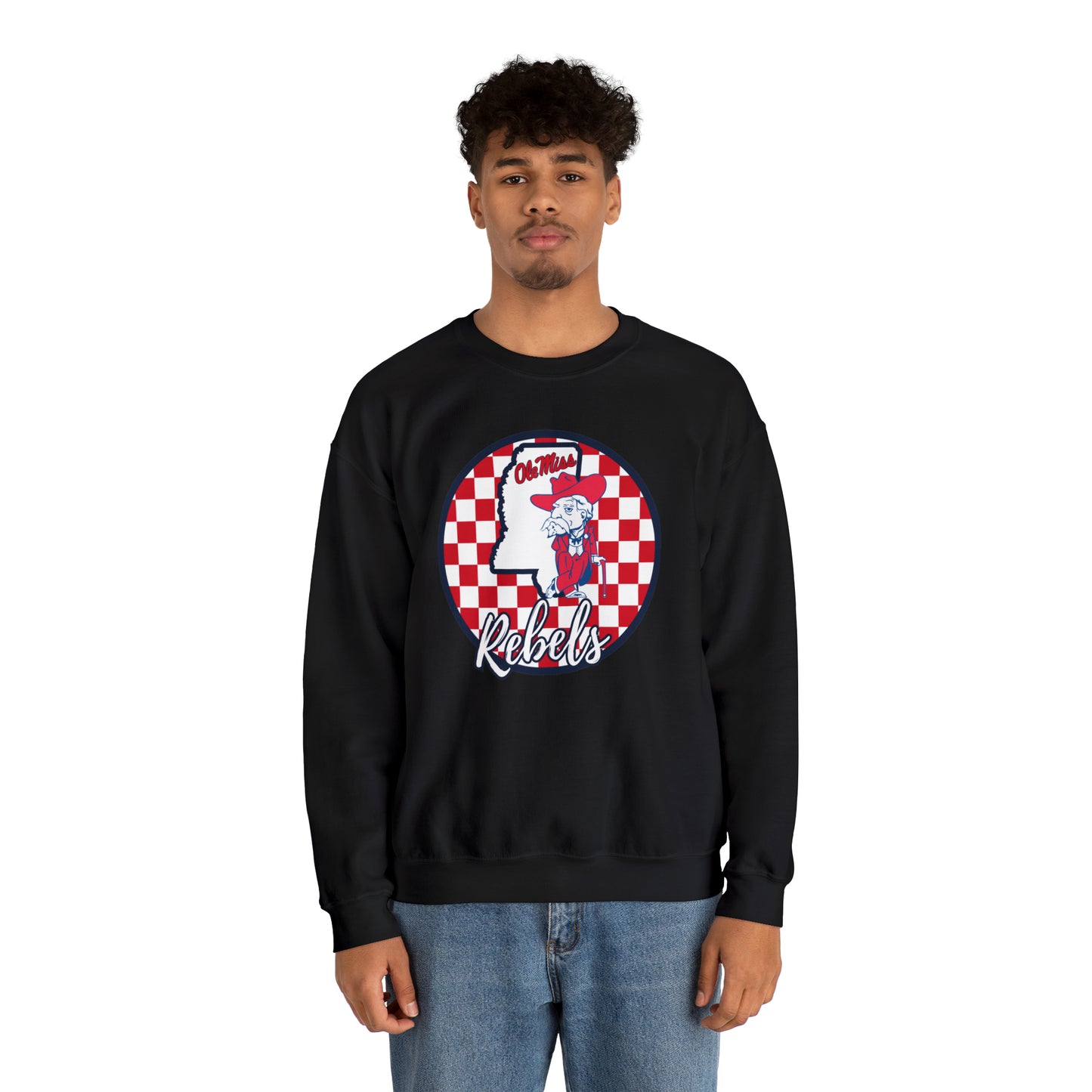 Ole Miss Rebels Checkered Sweatshirt