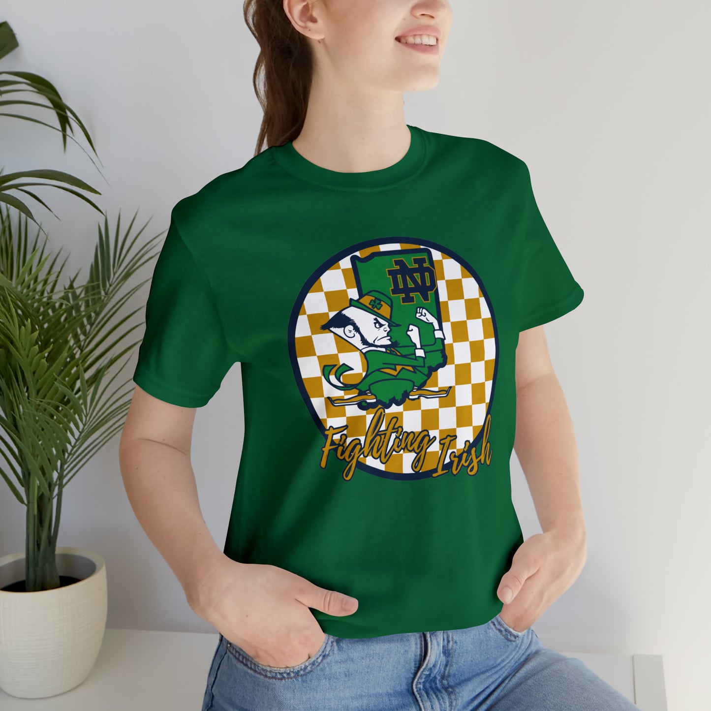 Notre Dame Fighting Irish Checkered Circle