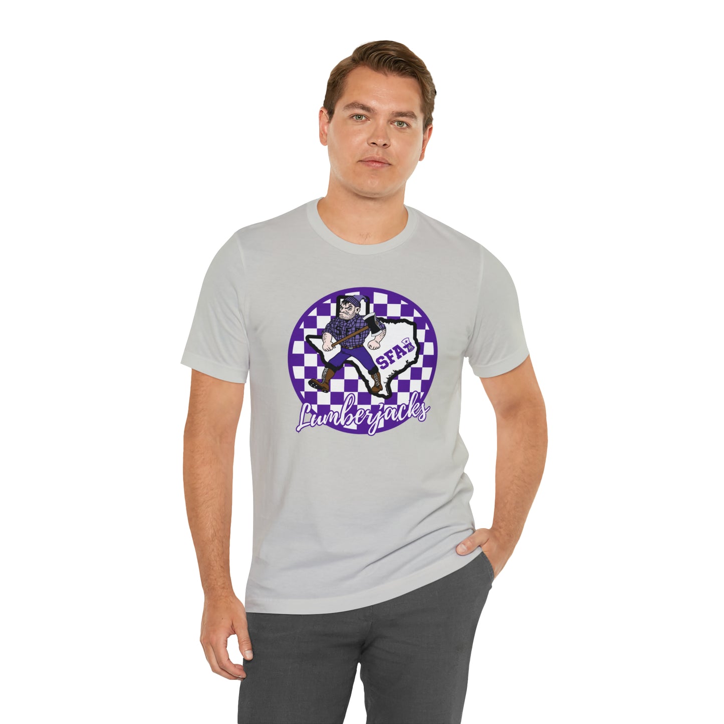 SFA Lumberjacks Checkered Circle