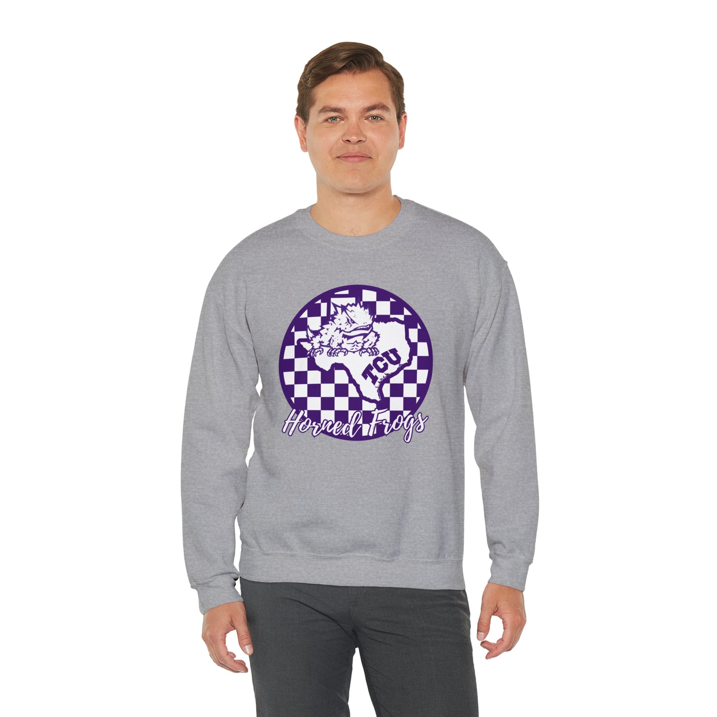 TCU Horned Frogs Checkered Sweatshirt